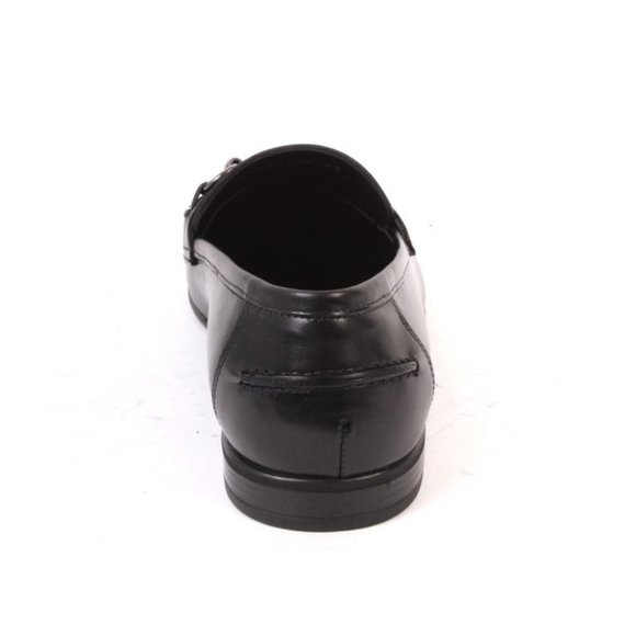 ROBERTO SERPENTINI 55020 Black Leather Loafers Classic Shoes main image 8